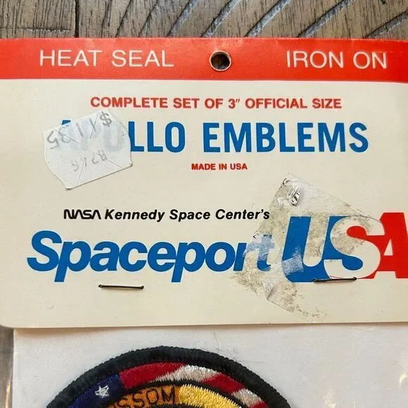 Kennedy Spaceport 🚀 🌎 USA 🇺🇸 Apollo Mission Patches NASA Made in USA 🇺🇸 RARE 80s